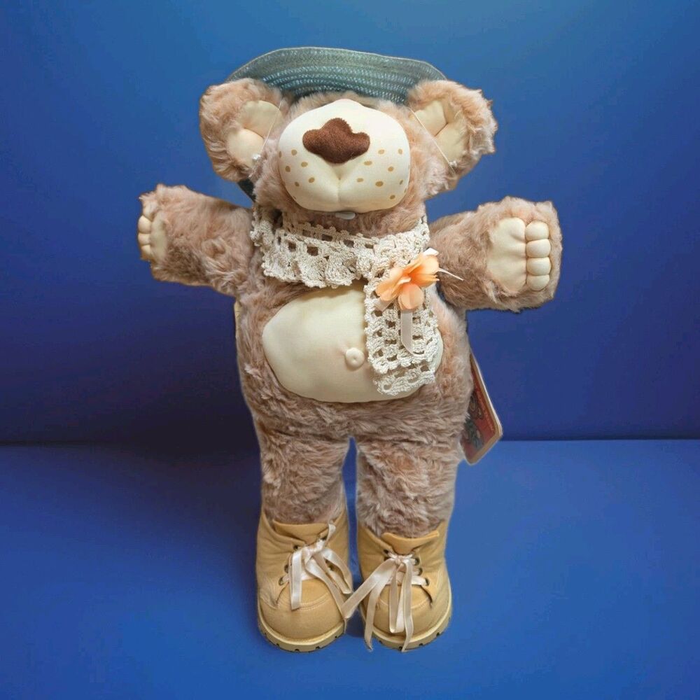 Hattie FURSKINS Pie Maker PLUSH BEAR 1986 Coleco XAVIER ROBERTS 22 Cabbage Patch